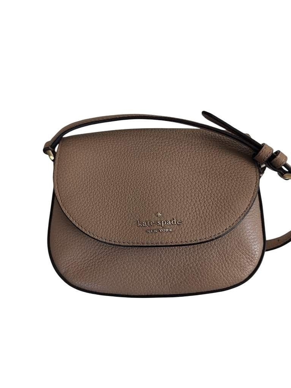 Kate Spade Leila Pebbled Leather Crossbody Bag in Tan